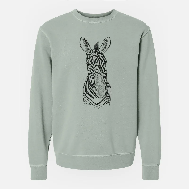 Damara Zebra - Equus quagga antiquorum - Unisex Pigment Dyed Crew Sweatshirt Women’s Zip-up Hoodies