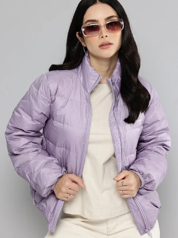 Women's Solid Purple Jacket Women's mid-range jackets