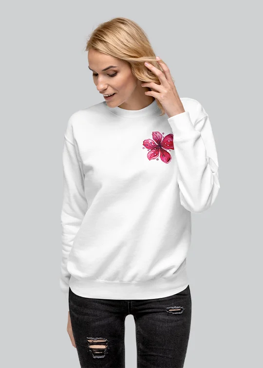 Heavenly Flower Women's Crewneck Soft Hoodies for Women