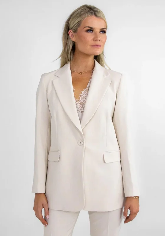 Kate & Pippa Sassari Blazer, Cream Women's travel jackets