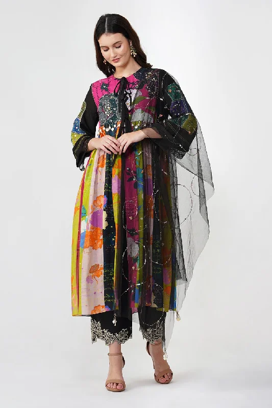 Multicolour Banjara Bloom Anarkali Set