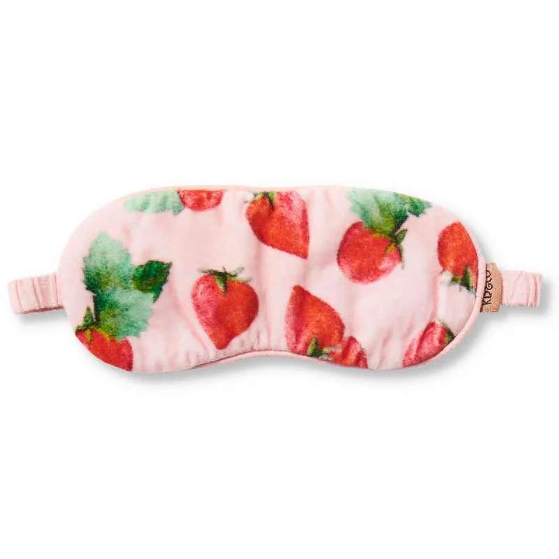 Strawberry Delight Velvet Eye Mask Bridal pajama sets