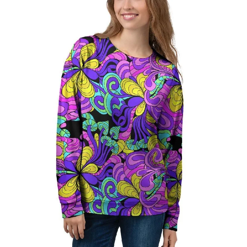 Hippie Psychedelic Mushroom Women's Sweatshirt Adidas sweaters