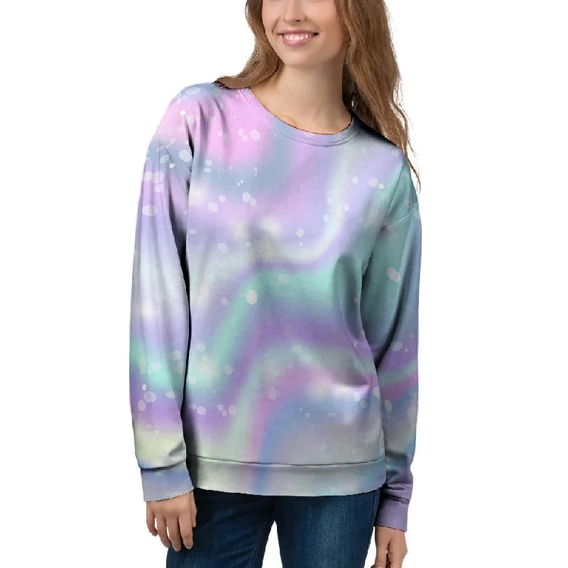 Holographic Psychedelic Women's Sweatshirt Fleece sweaters