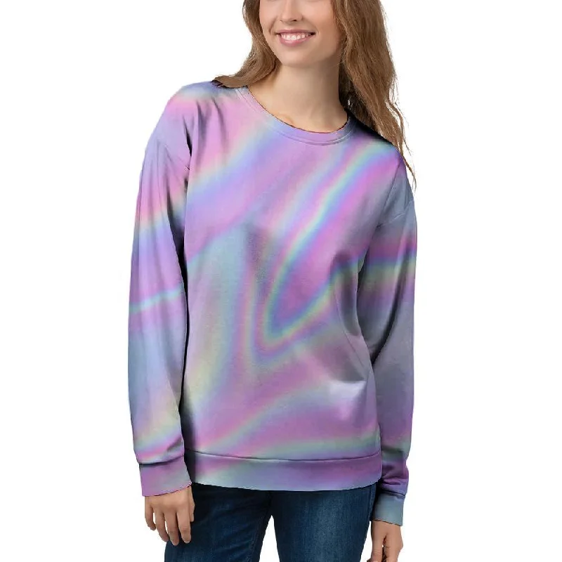 Holographic Women's Sweatshirt Silk-blend sweaters