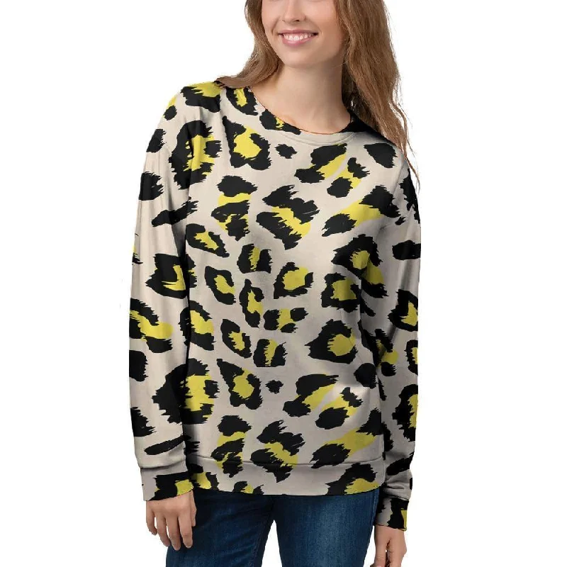 Leopard Print Women's Sweatshirt Best sweaters for layering