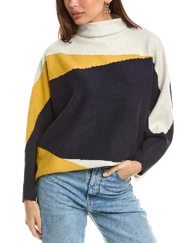 Maronie Mock Neck Dolman Wool-Blend Sweater Weekend sweaters