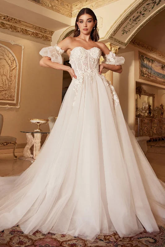 Cinderella Divine A1103W: Enchanting Gown for Unforgettable Occasions Lace A-line Dress