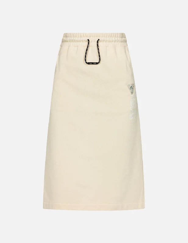 Logo Print and Seagull Badge Regular Fit Skirt Pleated unclassified skirts