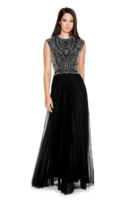 Cachet - Crystal Embellished Jewel Gown 57421K - 1 pc Navy Silver in Size 10 Available Plus size party dresses