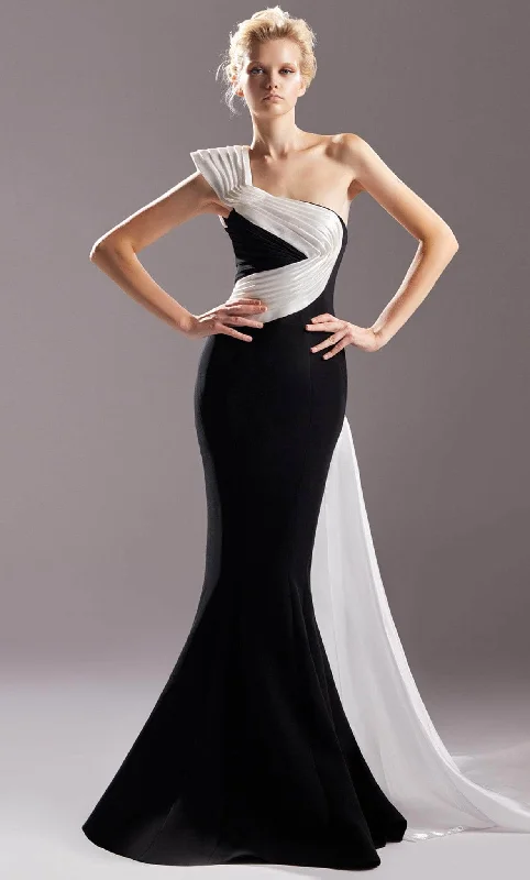 MNM Couture G1502 - Two-Toned Mermaid Evening Gown Best party dresses for wedding guests