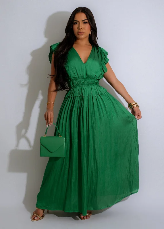 Amazing Cascade Maxi Dress Green Fashion Nova maxi dresses