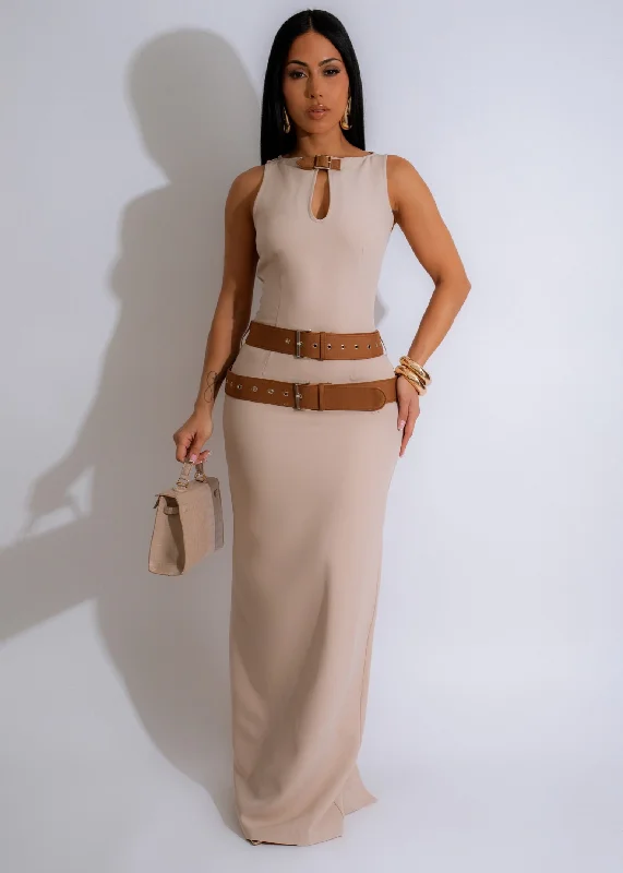 All That I Am  Maxi Dress Nude Must-have maxi dresses for this season