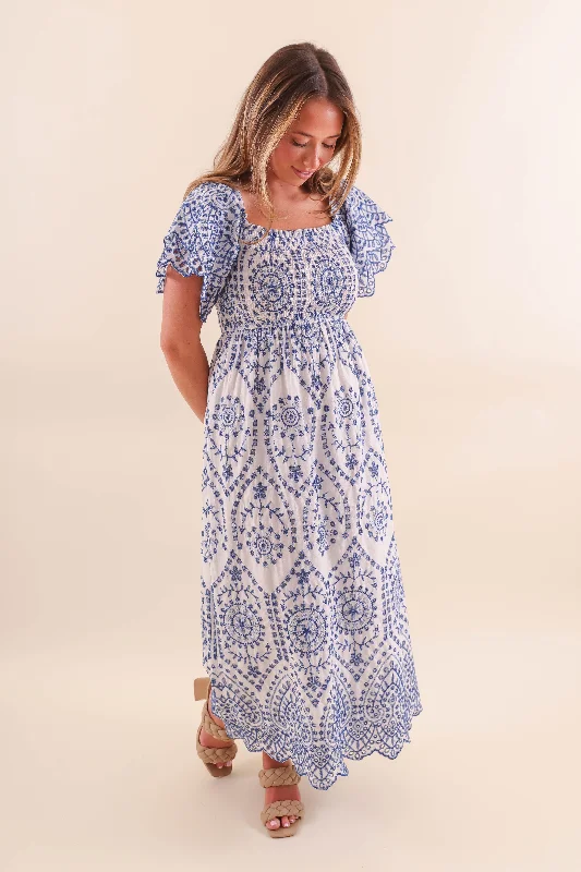 RESTOCK: My Summer On The Coast Maxi Dress Smocked maxi dresses