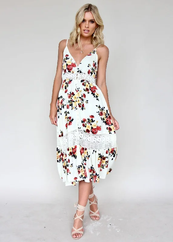 About The Weekend Midi Dress - Roses Expensive midi dresses