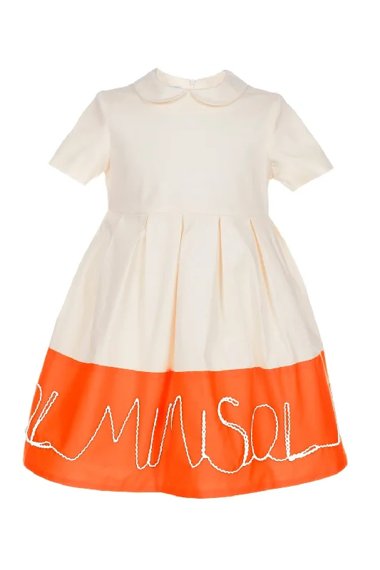 Cream orange dress by Mimisol High-end unclassified dresses