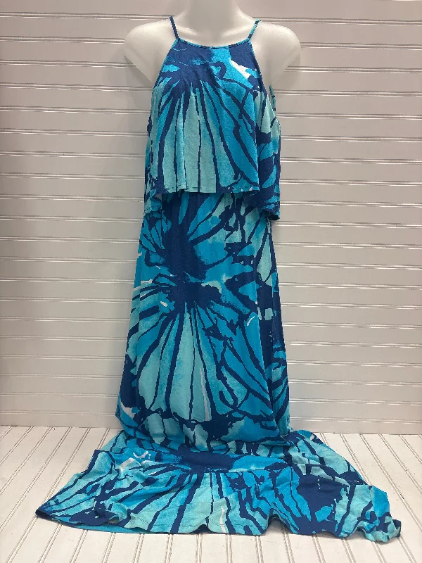 Dress Designer By Lilly Pulitzer In Blue & White, Size: Xs Beach unclassified dresses