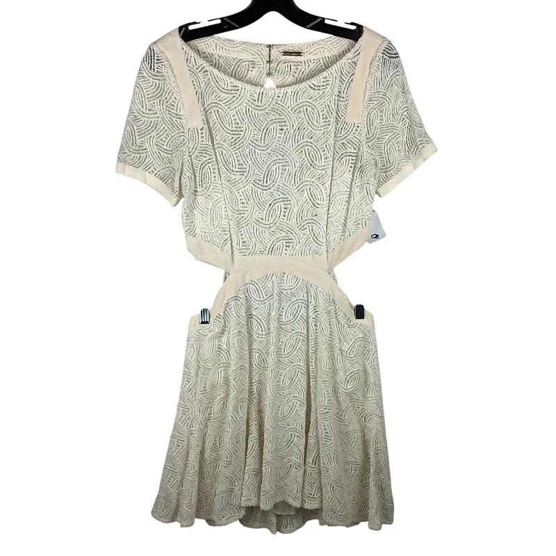 Dress Designer By Rebecca Minkoff In Beige, Size: L Vacation unclassified dresses