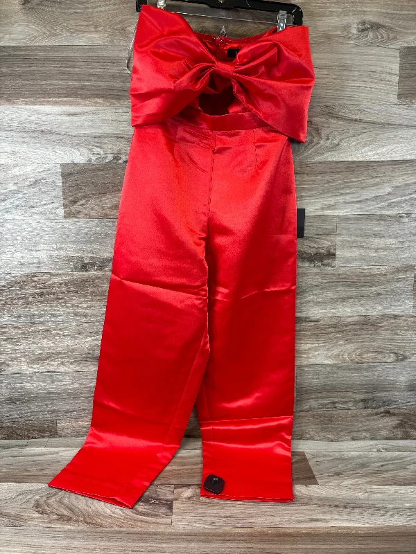 Jumpsuit By Lulus In Red, Size: S Designer unclassified dresses