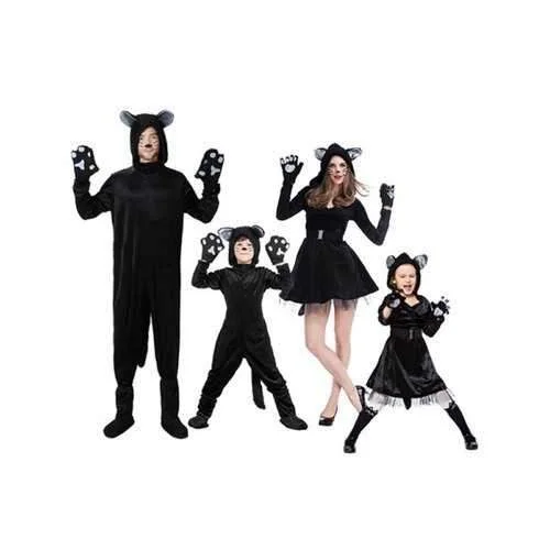 Family Halloween Dog Costume Set - Black Boy-s Satin unclassified dresses