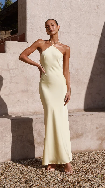 Chiara Maxi Dress - Yellow Comfortable Maxi Skirt