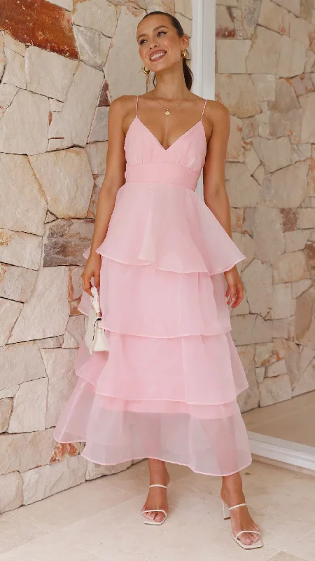 Shayla Maxi Dress - Pink Maxi Skirt Trend