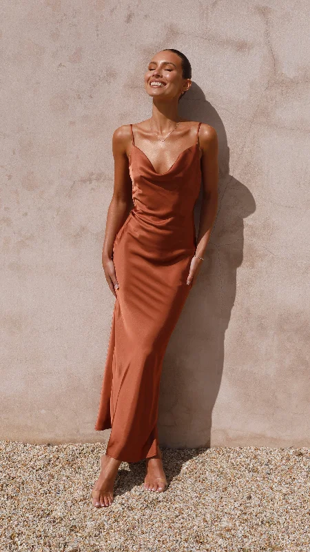 Willow Maxi Dress - Copper Maxi Skirt Look